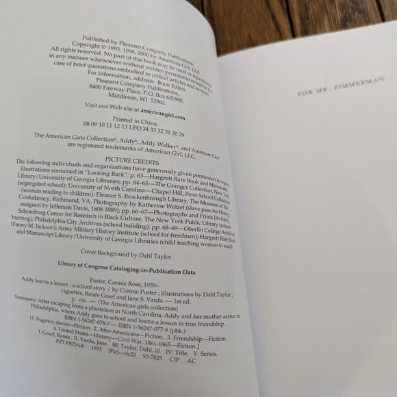 EUC set of 2 Addy (1864) American Girl books - Picture 7 of 9